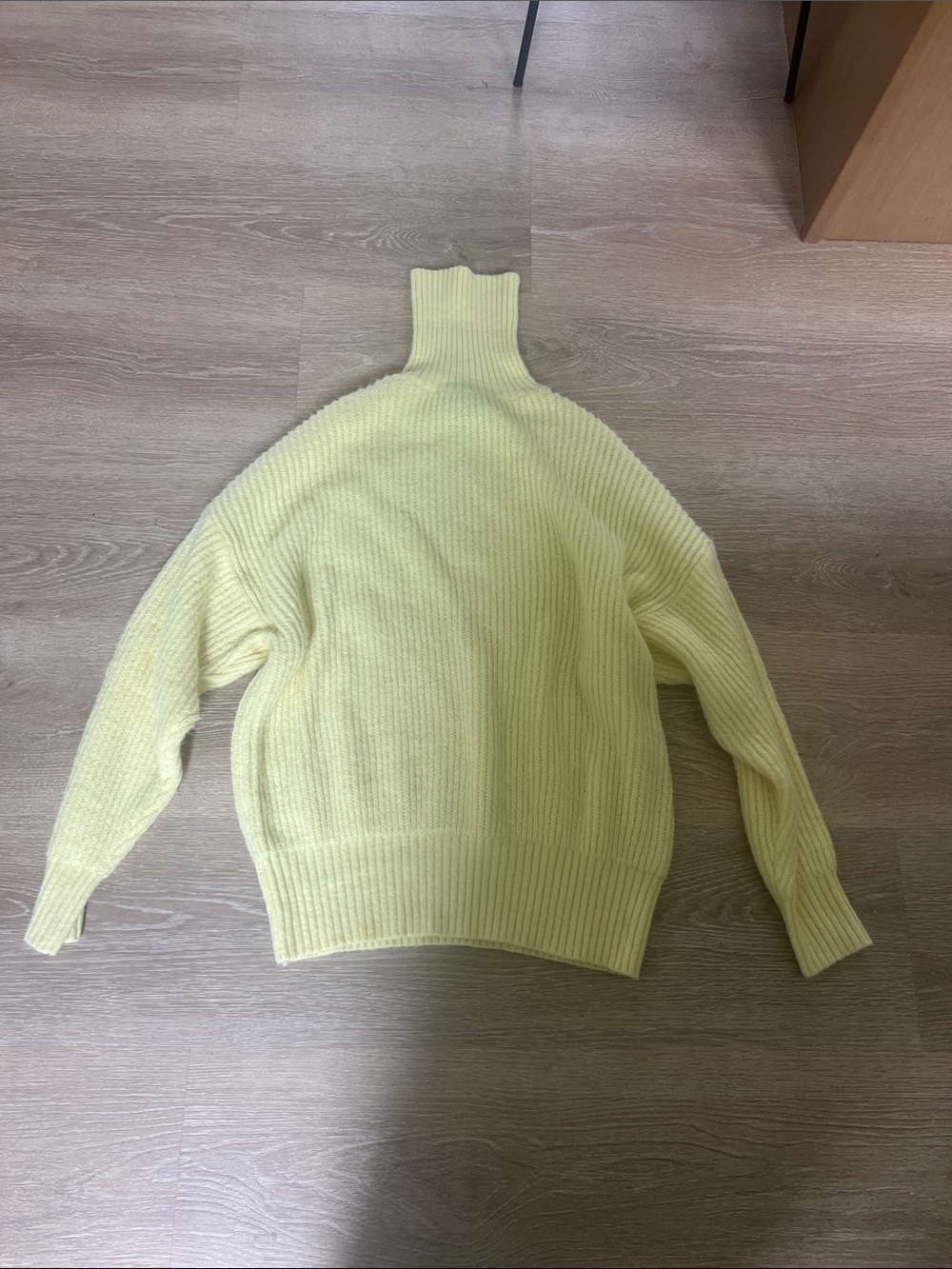 Missguided Pale Yellow Ribbed Turtleneck Jumper